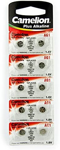 10 Camelion AG1 / LR60 / 164 / 364 / LR621 pile bouton, longue durée de conservation (date d'expiration marqué) Fiche Technique et Prix au Maroc