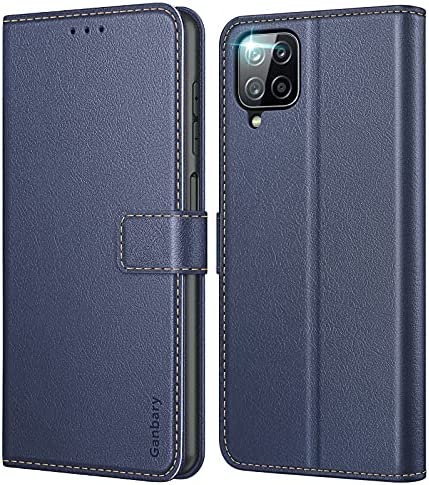 Ganbary Coque pour Samsung Galaxy A12 / M12, [Housse en Cuir PU Premium] [Etui à Rabat] [Pochette de Portefeuille], Étui de Protection pour Samsung Galaxy A12 / M12 - Bleu Fiche Technique et Prix au Maroc