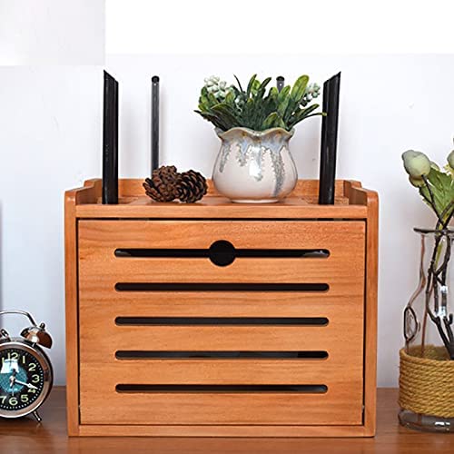 Hengqiyuan Boîte De Rangement pour Câbles, Murale pour Décodeur TV, Bois Etagere Boîte De Rangement pour Routeur WiFi, Étagère Flottante pour DVD Lecteur,C Fiche Technique et Prix au Maroc