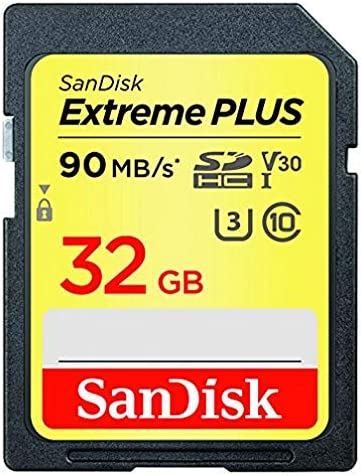 Pack de 2 Cartes Mémoire SDHC Sandisk Extreme Plus 32 Go jusqu'à 90 Mo/s, Classe 10, U3 , V30 Fiche Technique et Prix au Maroc