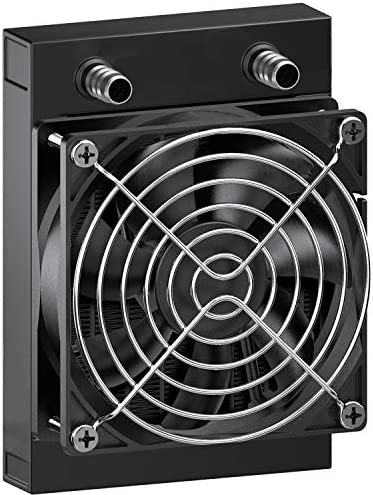 CLDIY Radiateur de refroidissement à eau - 8 pipes - En aluminium - Avec ventilateur - Pour PC - Système de refroidissement à eau - DC12 V - 80 mm Fiche Technique et Prix au Maroc