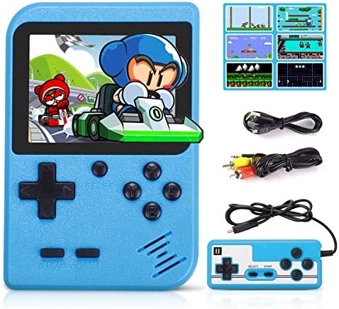 Fivejoy Console de Jeu, Retro FC Console de Jeux 3 Pouces 520 Jeux Classiques, Console de Jeu Portable Connection TV avec USB Rechargeable, Grand Cadeau pour Les Enfants(Rouge ou Bleu) Fiche Technique et Prix au Maroc