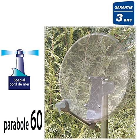 SEDEA PARABOLE SATELLITE 60 TRANSPARENTE+ LNB 1 TV Fiche Technique et Prix au Maroc
