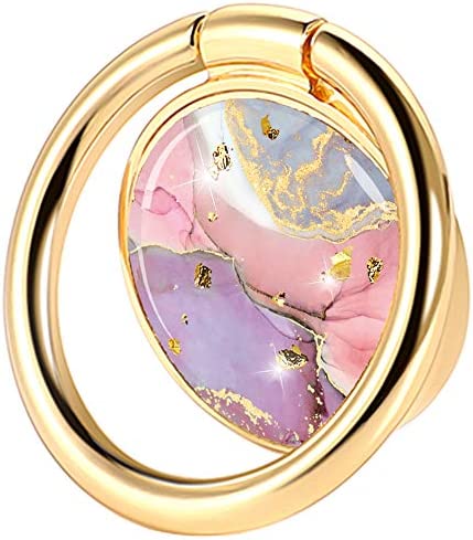JIAXIUFEN Anneau Support Téléphone Portable Métal Conception Marbre Support Universel Compatible avec Tous Smartphones Pink Fiche Technique et Prix au Maroc