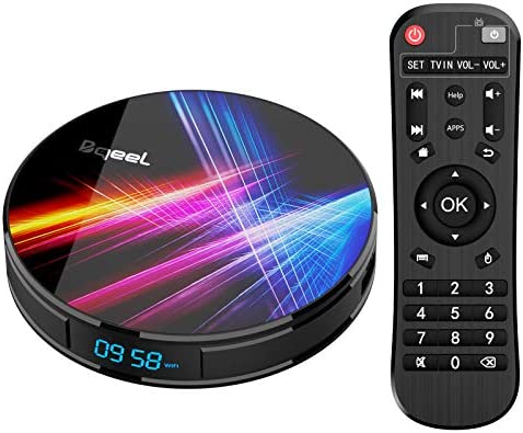Bqeel Android 10.0 【4G+32G】 TV Box Bluetooth 4.0 R1 Pro RK3318 Quad-Core 64bit Cortex-A53 USB 3.0 Box Android TV LAN100M Wi-FI 2.4G/5G Box TV 4K Android TV Fiche Technique et Prix au Maroc