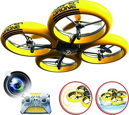 Flybotic by Silverlit - Bumper Drone Antichoc avec Caméra HD 40 cm - Jouet Volant - Utilisation Intérieure/Extérieure - Atterrit sur l'eau et Peut Redécoller Fiche Technique et Prix au Maroc