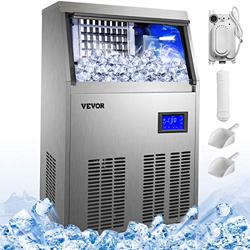 VEVOR 50KG par 24H Machine à Glaçons Professionnelle 4X9 Cubes Machine à Glaçons Automatique Commercial Ice Maker… Fiche Technique et Prix au Maroc