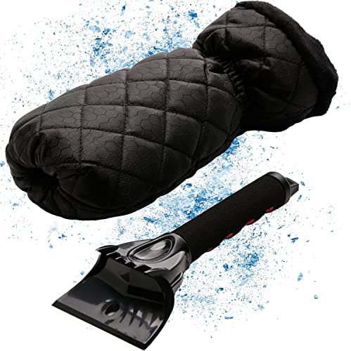 Lyvanas grattoir Glace Voiture avec Gant - Monstre de Glace Gratte Glace Voiture Professionnel Rencontre Le Meilleur grattoir Pare Brise Voiture Gant - Efficacité combinée à 100% de Confort Fiche Technique et Prix au Maroc