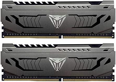 Patriot Memory Kit de Mémoire Haute Performance Viper Steel DDR4 3200 MHz 16Go (2x8Go) C16 Gris Fiche Technique et Prix au Maroc