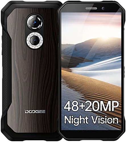 DOOGEE S61 Pro (2022) Telephone Portable Incassable 6Go+128Go/512Go, 48MP+20MP Vision Nocturne, Android 12 Smartphone Débloqué, Écran 6.0", 5180mAh Smartphone Incassable, IP68/69K/4G Dual SIM/NFC Fiche Technique et Prix au Maroc