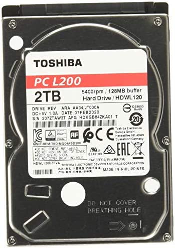 Toshiba HDWL120UZSVA Disque dur interne 2,5" 2 To SATA Fiche Technique et Prix au Maroc