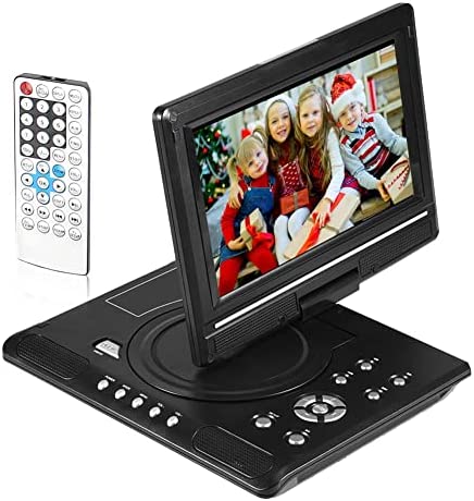 fasient Lecteur DVD HD Portable de 9 Pouces, Lecteur vidéo DVD à écran Large LCD Rotatif à 270 degrés Compatible avec AVI EVD DVD, SVCD, VCD, CD, CD-R/RW et MPEG-4 pour Voiture en Plein air(EU) Fiche Technique et Prix au Maroc