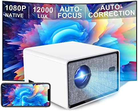 Vidéoprojecteur 4K 1080P, Retroprojecteur Full HD 12000 Lumens, Supporté 5G WiFi Bluetooth, Automatique Correction 4P/4D Zoom,Auto-Focus, Compatible avec iOS/Android/TV Stick/PC/PS4/PS5 Fiche Technique et Prix au Maroc