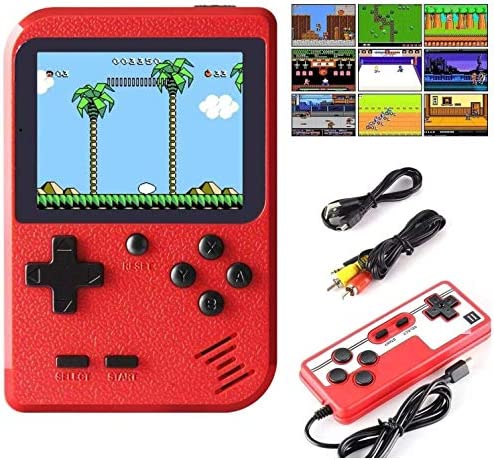 PZNETUE Console De Jeux Portable, Console De Jeu Retro FC avec 400 Jeux Classiques, pour 2 Joueurs Meuble TV Consoles de Jeu Portables, Jeux Cadeau pour Enfants Garçons Filles et Adultes (Rouge) Fiche Technique et Prix au Maroc