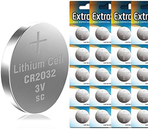 EXTRASTAR CR2032 Lot de 20 Piles Haute Performance Bouton au Lithium 3 V Non Rechargeable - Paquet de 20 Fiche Technique et Prix au Maroc