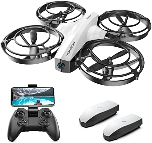 Tomzon P7 Mini Drone pour Enfant avec Caméra 1080P, 2 Batteries 20mins Temps de Vol, avec Mode de Combat,Décollage/Atterrissage à un bouton,3D Flips,3 Vitesses Réglables,Vol Circulaire Blanc Fiche Technique et Prix au Maroc