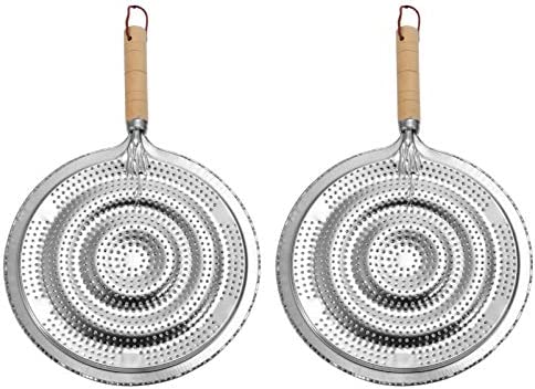 Housoutil 2Pcs Plaque de Diffuseur de Chaleur pour Cuisinière à Gaz Ou Cuisinière Électrique Plaque de Protection de La Flamme avec Poignée en Bois Diffuseur de Chaleur de Table de Cuisson Fiche Technique et Prix au Maroc