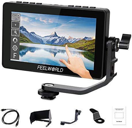Feelworld F5 Pro V2 3D LUT La Nouvelle Mise à Jour 5.5 inch Écran Tactile Moniteur Caméra, avec kit Externe Installer l'équipement IPS 1920x1080 4K HDMI 5 V Type-c Input Conception légère pour Fiche Technique et Prix au Maroc