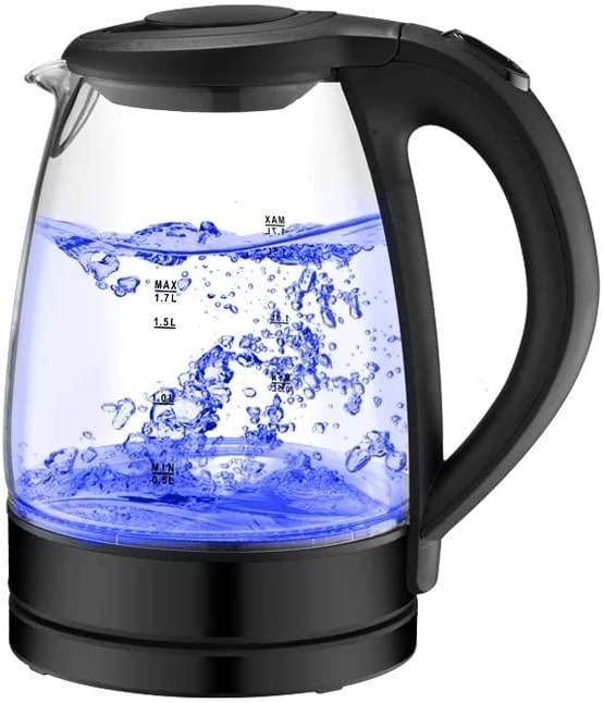 Bouilloire à eau électrique en acier inoxydable, 1,8 L, arrêt automatique, base tournante Fiche Technique et Prix au Maroc