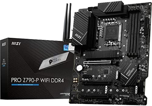 MSI Pro Z790-P WiFi DDR4 Carte Mère, ATX - pour Processeurs Intel 12ème & 13ème Génération, LGA 1700-55A DrMOS, DDR4 Memory Boost 5333+MHz/OC, PCIe 5.0 & 4.0 x16, 4 x M.2 Gen4, Wi- FI 6E, 2.5G LAN Fiche Technique et Prix au Maroc