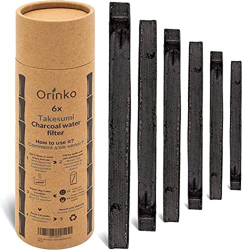 orinko - Binchotan Bio 6X | Charbon Actif Takesumi de Bambou pour Purification d'eau | Passez-Vous des Eaux en Bouteille avec Notre Charbon Actif [𝗦𝗮𝘁𝗶𝘀𝗳𝗮𝗶𝘁𝗼𝘂𝗥𝗲𝗺𝗯𝗼𝘂𝗿𝘀𝗲] Fiche Technique et Prix au Maroc