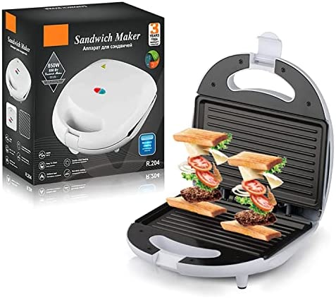 YILENA Grill Viande Electrique Grill Panini 850W Sandwich Maker Grille Viande Multifonction, Design Compact Machine a Panini/Appareil à Panini Plaques Anti-adhésives Fiche Technique et Prix au Maroc