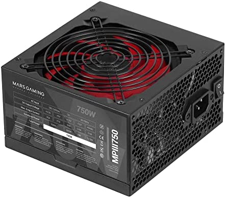 Mars Gaming MPIII750, Alimentation PC ATX 750W, 5 Ans de Garantie, Technologie AI-RPM Silencieuse, Efficacité 85%, Noir Fiche Technique et Prix au Maroc