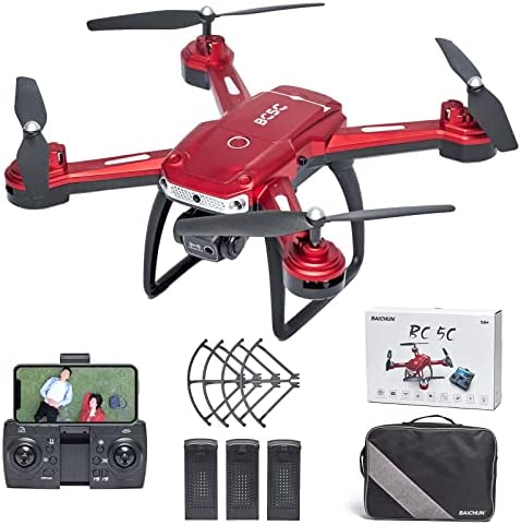 Baichun BC5C Drone con Telecamera 2K ,3D Flip,APP Control Drone per Principianti per Adulti ,ritorno a casa ,Drone con Telecamera per Bambini con 3 Batterie Fiche Technique et Prix au Maroc