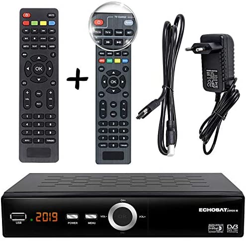 hd-line Echosat 20900 M Pro Récepteur Satellite numérique + télécommande Intelligente (HDTV, DVB-S/S2, HDMI, péritel, 2 x USB 2.0, Full HD 1080p)[Préprogrammé pour Astra Hotbird Tursat] Fiche Technique et Prix au Maroc