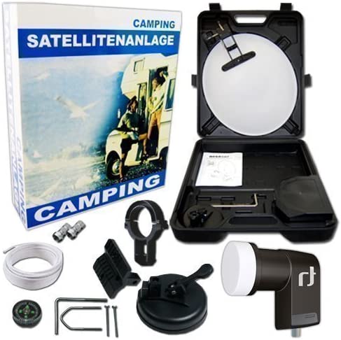 SMK Kit Satellite de Camping avec antenne Satellite 35 cm, convertisseur Inverto Single LNB 0,2 DB et Plusieurs Accessoires Fiche Technique et Prix au Maroc