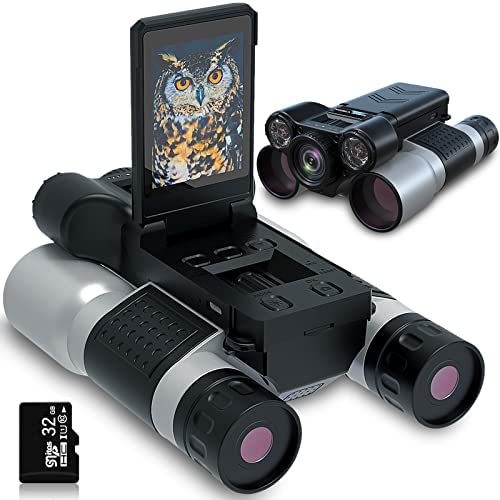 Zonyee Jumelle Vision Nocturne, Zoom 12X Lunette Vision Nocturne, 7 Niveaux Vision Nocturne Infrarouge Grand écran HD pour repérer et chasser avec Carte TF 32 Go pour enregistrer Photo et vidéo HD Fiche Technique et Prix au Maroc