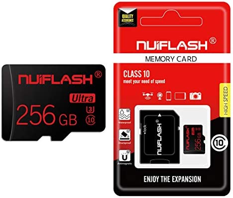 Carte Micro SD Carte mémoire 256 Go Niveau 10 Carte mémoire TF 256 Go Carte TF Haute Vitesse 256 Go pour Android Galaxy Smartphones, appareils Photo, PC et Mac avec Adaptateur de Carte SD Gratuit Fiche Technique et Prix au Maroc