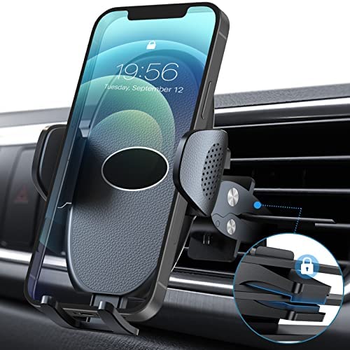 Amazon Brand - Eono Support Telephone Voiture Grille Aeration, Rotation 360°, Universel Porte Téléphone Voiture avec 4 à 7” Smartphones iPhone14/13/12 Pro Max, Samsung Galaxy, Huawei, LG, GPS Fiche Technique et Prix au Maroc