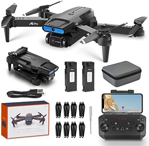NMY A6 Pro Drone Avec Camera 2K HD, Transmission En Direct 2.4G WIFI, 40 Minutes De Vol Avec 2 Batteries, Camera Reglable Electrique, Plusieurs Modes De Vol, Adapte Aux Débutants Fiche Technique et Prix au Maroc