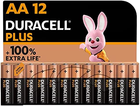 Duracell - Piles alcalines AA Plus, 1.5 V LR6 MN1500, paquet de 12 Fiche Technique et Prix au Maroc