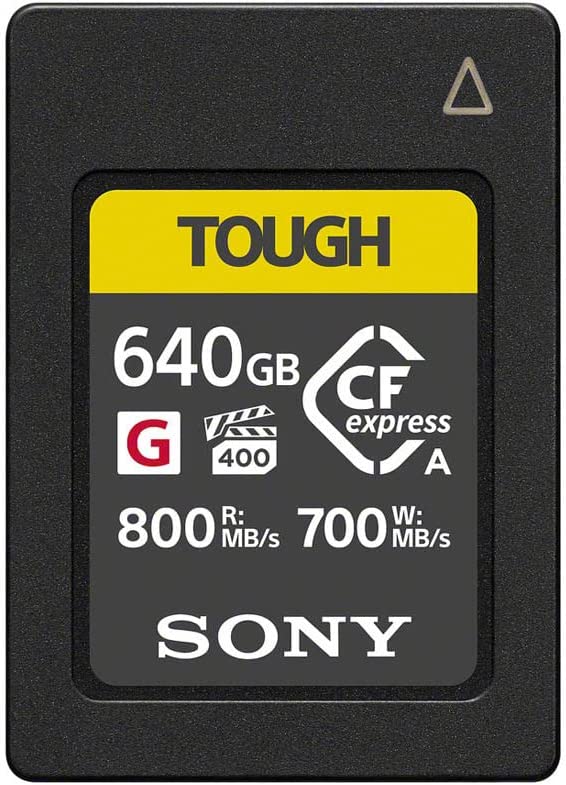 Sony VPG400 Tough CFexpress Carte mémoire Flash Haute Vitesse - Classe G, 640 Go - Type A (800 Mo/s en Lecture et 700 Mo/s en écriture) - CEA-G640T Fiche Technique et Prix au Maroc