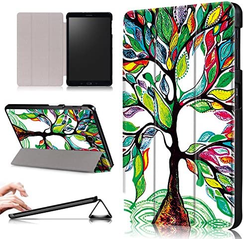 Xuanbeier Coque pour Samsung Galaxy Tab A 10.1 Pouces 2016 SM-T580/T585 (A6) Tablette Housse Étui avec Fonction Support et Réveil/Sommeil,Arbre Chanceux Fiche Technique et Prix au Maroc