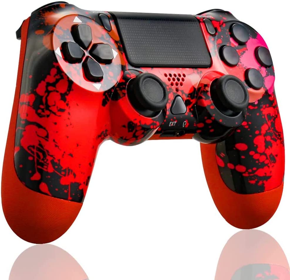 Vniqloo Manette pour PS4 Controller - Impression par Transfert d'eau Gaming Joysticks Accessoire sans Fil pour PS4/ Slim/ Pro/ PC Fiche Technique et Prix au Maroc