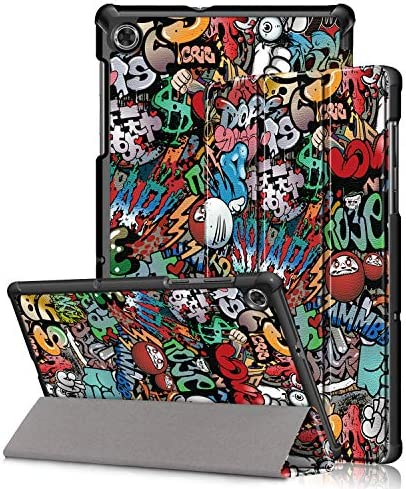 Kemocy Etui pour Lenovo Tab M10 Plus TB-X606F / TB-X606X, Housse en Cuir PU avec Fonction de Support Coque de Protection Pochette pour Tablette Lenovo Tab M10 FHD Plus 10,3 Pouces,Graffiti Fiche Technique et Prix au Maroc