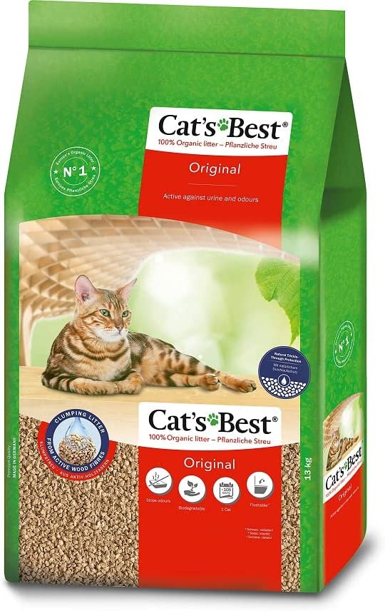 Cat�s Best Original - liti�re pour chats agglutinante - 40L / 17.2kg Fiche Technique et Prix au Maroc