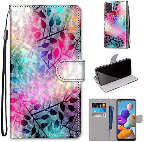 SIENIANLINE Coque pour Samsung Galaxy A21s, Protection Étui Housse Cuir TPU Silicone Flip Cover, Premium en Cuir PU Portefeuille Magnétique pour Galaxy A21s Fiche Technique et Prix au Maroc