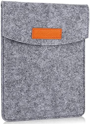 ProCase Pochette Housse de Protection en Feutre pour Kindle, Tablette de 5-6 Pouces, Étui Housse Pochette en Feutre pour Téléphone Intelligent E-Reader, E-Book - Gris Fiche Technique et Prix au Maroc