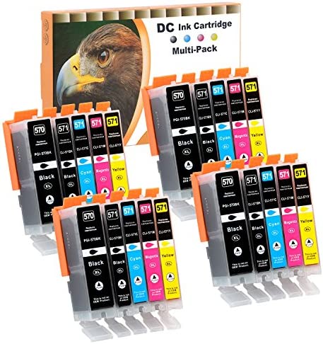 DC Cartouches d'encre Compatible pour Canon PGI-570 CLI-571XL pour Canon PIXMA MG5750 MG5753 MG6852 MG5751 MG5752 MG6850 MG6851 MG6853 TS5050 TS5051 TS5053 TS5055 TS6050 TS6051 TS6052 (20-Pack) Fiche Technique et Prix au Maroc