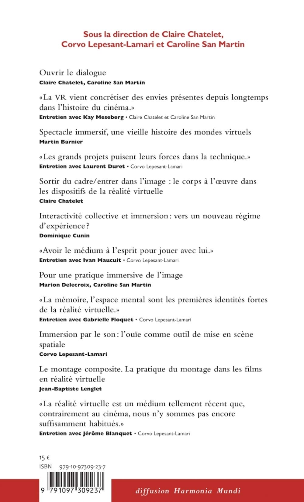 La Fémis présente : La réalité virtuelle Fiche Technique et Prix au Maroc