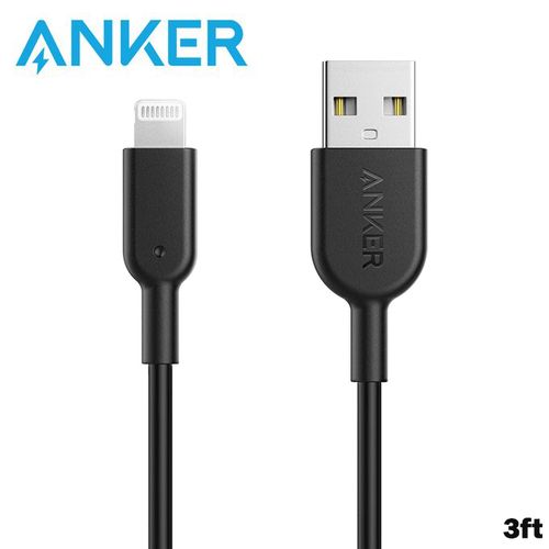 Anker Cable de Charge rapide pour iPhone PowerLine II with lightning connector 3ft/90cm Original
 Fiche Technique et Prix au Maroc