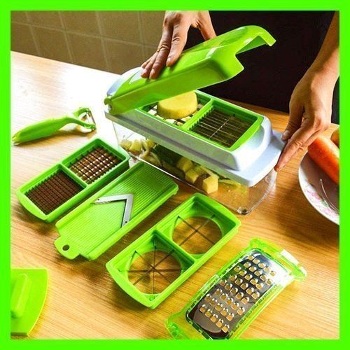 Appareil découpe-légumes Multifonction - Trancheuse Mandoline Cubes Tranches Bâtonnets
 Fiche Technique et Prix au Maroc