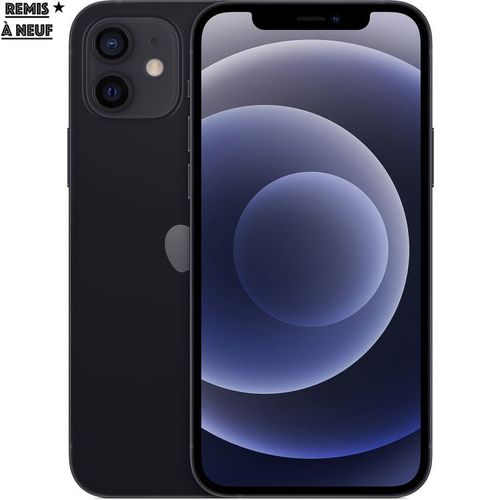 Apple iPhone 12 - 64GB + 4Gb Ram - 6,1" - Midnight (Noir) - A14 Bionic - Remis à neuf
 Fiche Technique et Prix au Maroc
