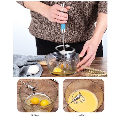 Batteur d'œufs semi-automatique à pression manuelle, Gadgets de cuisine, mélangeur d'œufs, mélangeur de café et de lait, outils de cuisine à main
 Fiche Technique et Prix au Maroc