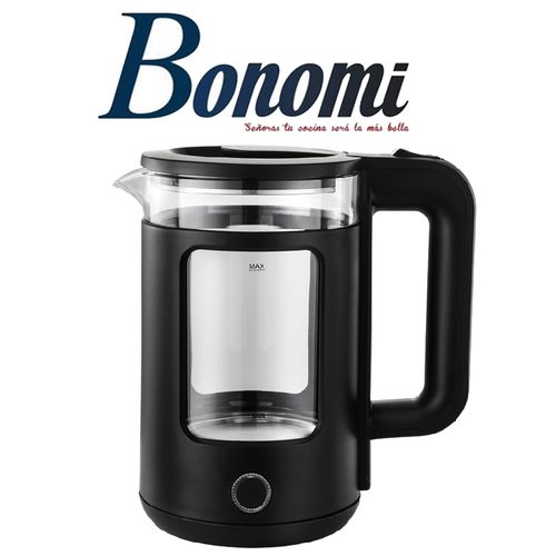 Bonomi Bouilloire Électrique en verre NOIR
 Fiche Technique et Prix au Maroc