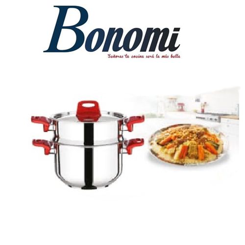 Bonomi COUSCOUSSIER  INOX 20CM BAKELLET ROUGE
 Fiche Technique et Prix au Maroc